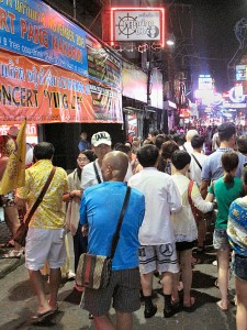 Pattaya's famous Walking Street, or Gawking Street if you're a Chinese tourist...